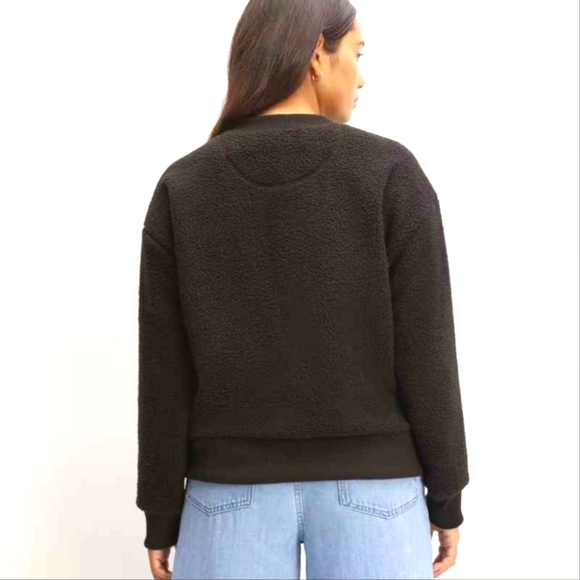 EVERLANE The ReNew Fleece Oversized Crewneck - Picture 3 of 8
